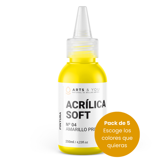 Pack de 5 Pintura Acrílica Soft Studio 120ml